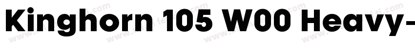 Kinghorn 105 W00 Heavy字体转换